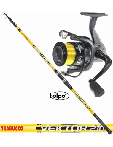 Boat Fishing Rod Reel Combo Kit Trabucco Vektor Kolpo