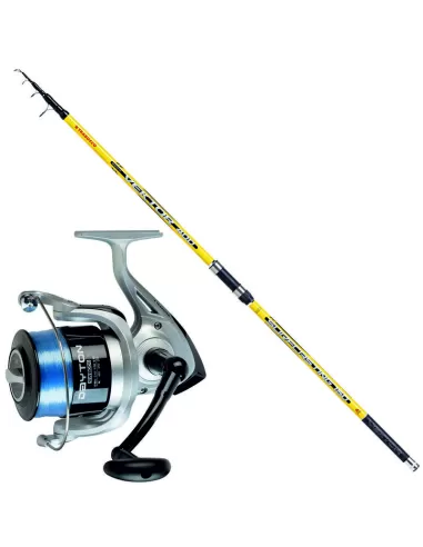 Casting Rod Reel Fishing Wire Kit Trabucco Vektor 6500