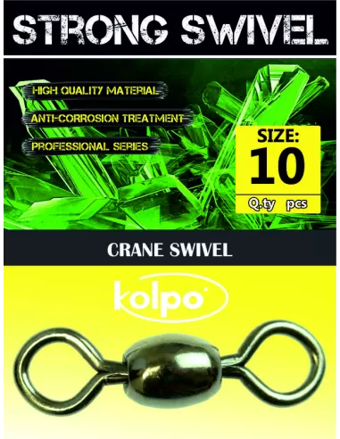 Fishing swivels Kolpo Crane Swivel 10 PCs