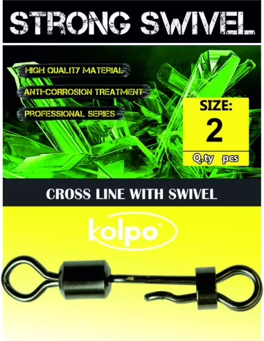 Fishing swivels Kolpo Side Line Rolling Swivels 6 PCs