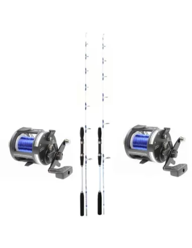 Fishing Kit From the Boat Trolling Coastal Train Inchiku Jigger 2 Rods 2 Reels