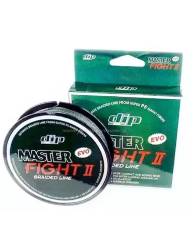 Dip fishing Braid Braided Master Fight II 125 mt Olive Green