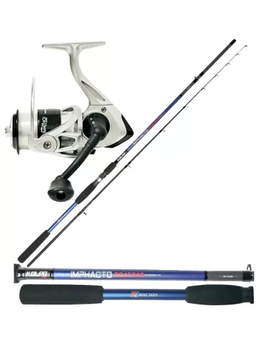 Kolpo Combo Fishing from boat with rod 2.40 mt 250 gr Reel 6000 with Wire