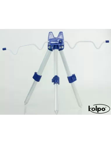 Kolpo Tripod Pier 4 Rods + Rests landing net