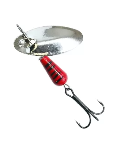 Kolpo Rotating Spoon Red Scoop Silver Brindle