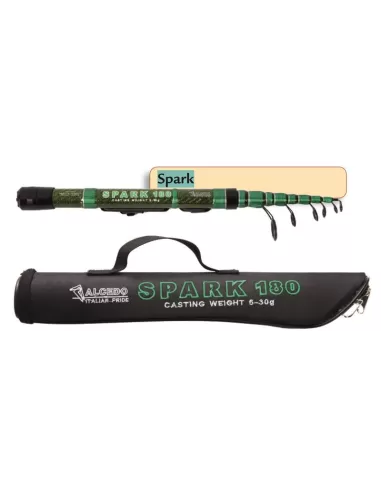 Canna da Pesca Alcedo Spinning Spark Ingombro Ridotto-Pescaloccasione