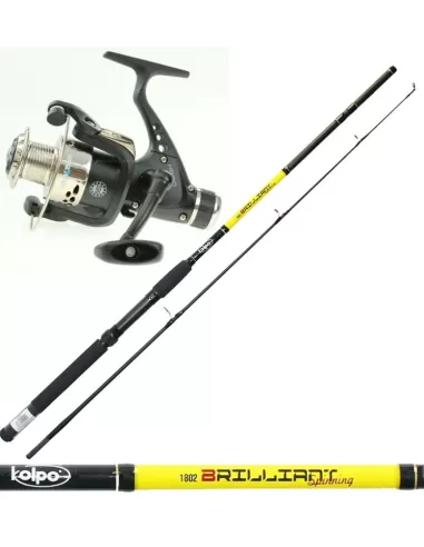 Brilliant Rod + Reel Spinning Combo Kit Kolpo