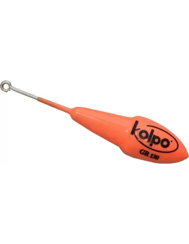 Piombi Pesca Kolpo Ogiva con Asta Extra Fosforescente Orange Anello Inox