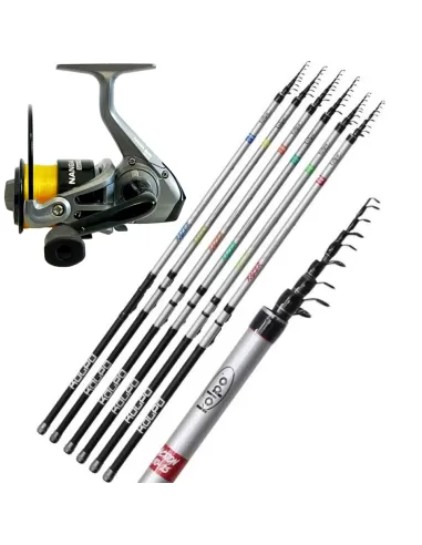 Super Kit Pesca Trota Lago Canna Razer Mulinello Nanga