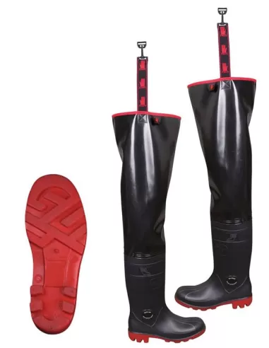 Rubber Thigh boots with Nonslip soles