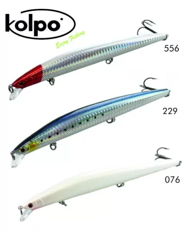 kit 3 artificiali Long Jerk Baylong Kolpo Floating 175mm 29.6 gr-Pescaloccasione