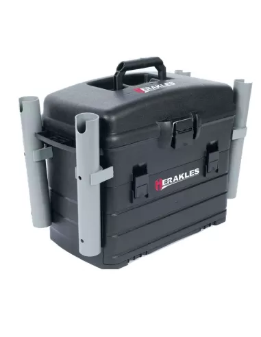 Herakles Case Area Tackle Box with Barrel Carrier and Minuteria Door Boxes