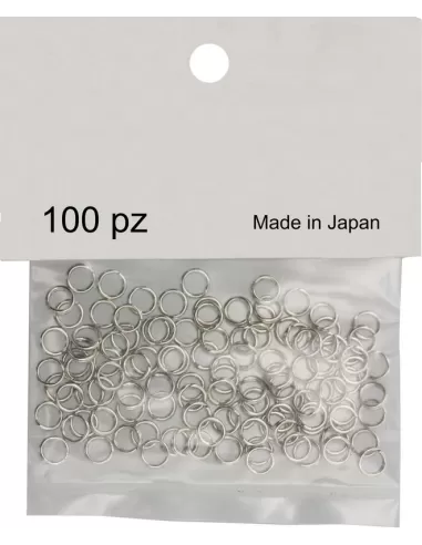 Stainless split Rings 100 pieces Made in Japan