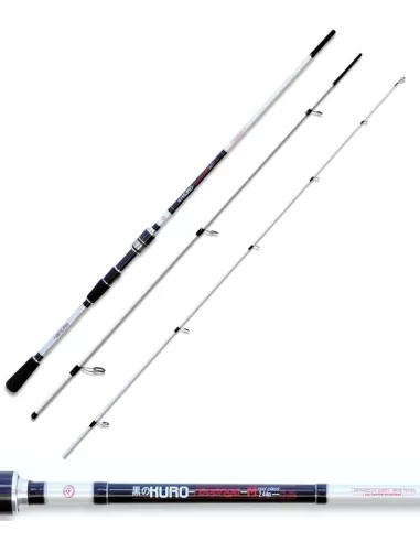 Nomura Canna da Pesca Spinning Kuro Revenge 3 Sezioni