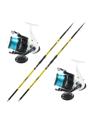 Kit 2 Canne 420 Ambassator Surf 160 gr 2 Mulinelli King Sea - fishing tackle