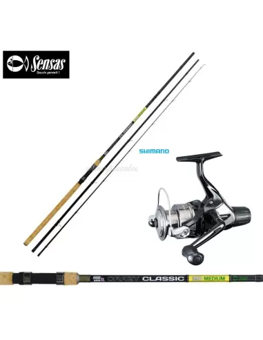 Combo fishing in the English Canna Sensas Shimano reel