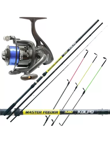 Combo Fishing Feeder Kolpo Canna 3.60 Arya Reel