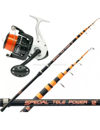 Kolpo Kit Fishing Surfing Fund Telescopic Reed Reel with Wire