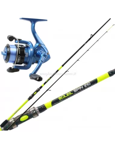 Kolpo Combo Pesca Spinning Canna 2,70 M  In Carbonio Mulinello e Filo-Pescaloccasione