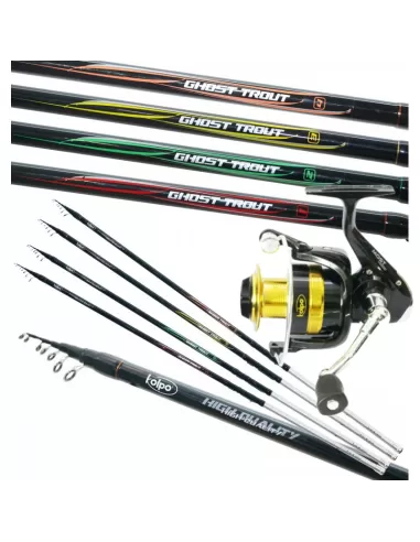 Kolpo Combo Pesca Trota Lago Top Quality Canna e Mulinello