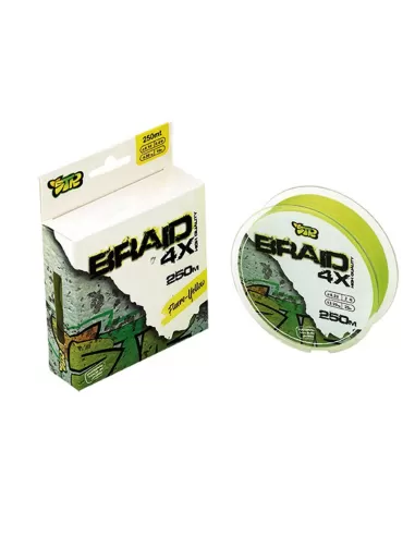 Str Braid Trecciato 4 Capi da Pesca 250 mt Fluoro Yellow-Pescaloccasione