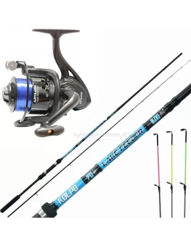 Feeder Rod Fishing Kit With 3 Reel and Line Tips