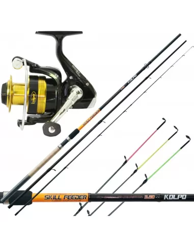 Kolpo Kit Pesca Feeder High Carbon  Canna 3,60 m 