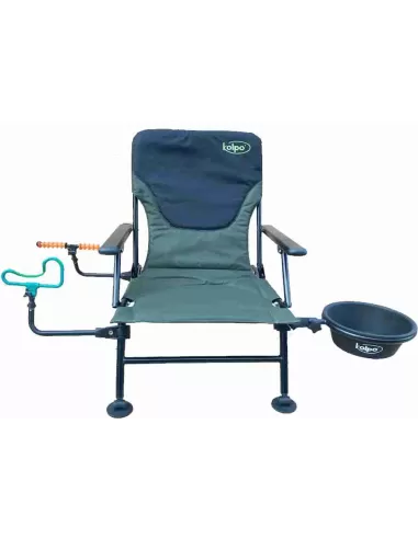 Kolpo Chair with Arms Fishing Accessory Feeder