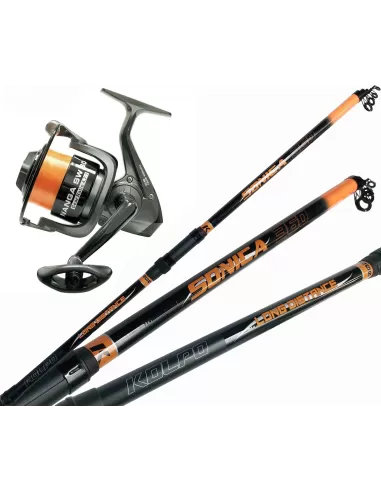 Kolpo Combo kit Pesca Fondo Canna 3.60 mt mulinello 6000 con Filo-Pescaloccasione