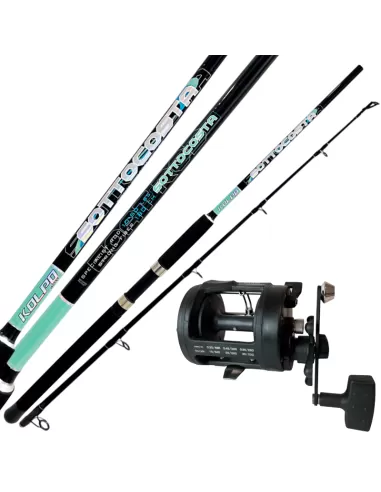 Kolpo Trolling Kit with Rod in Two Sections Reel