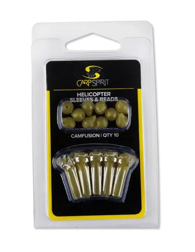 Carp Spirit Helicopter Sleeves and Beads 10pz-Pescaloccasione