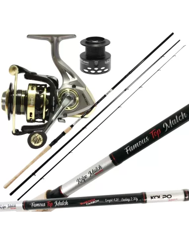 Kolpo Canna in Carbon 4.20 mt Reel 6.2:1 English Fishing