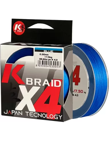 Kolpo K Braid X4 Braided Premium Quality 300 mt Blue 