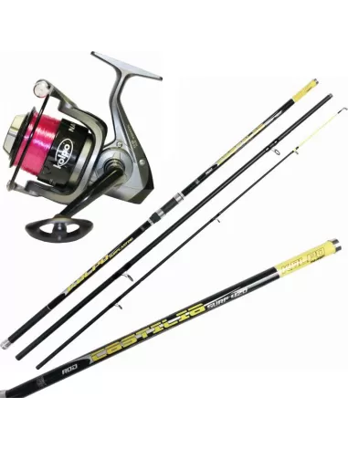 Kolpo Kit Fishing Surfcasting Carbon Rod Nanga Reel