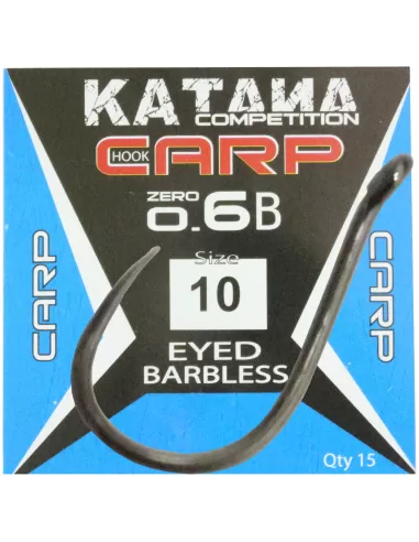 Katana Ami Carp Zero 6 Barbless con Occhiello 15 pz