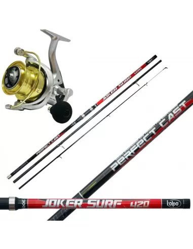 Kolpo Kit Surf Casting Top Canna in Carbonio Mulinello 7000-Pescaloccasione