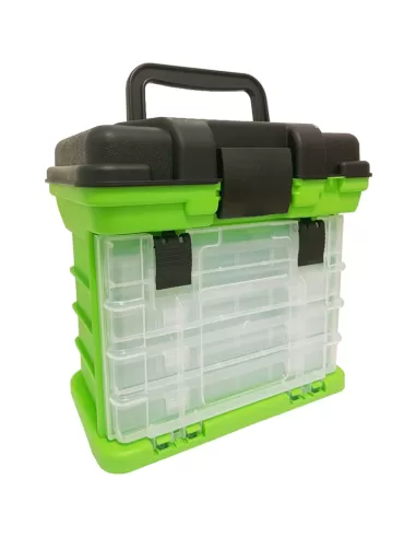 Yamashiro Valigetta Lime Porta Accessori da Pesca 4 Scatole-Pescaloccasione