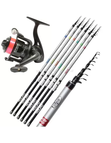 Kolpo Kit Pesca Trota Lago Canna Mulinello e Filo