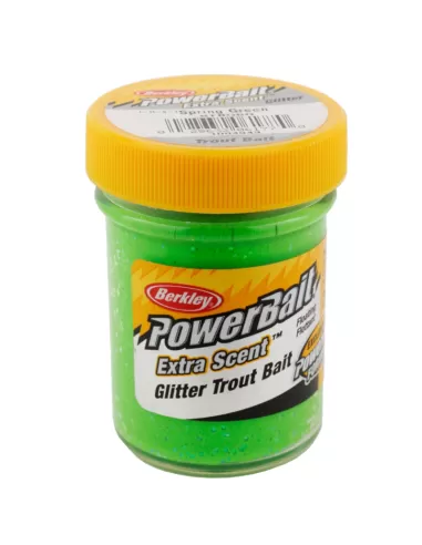 Berkley Powerbait Glitter Trout Bait Spring Green Trout Batter for Trout