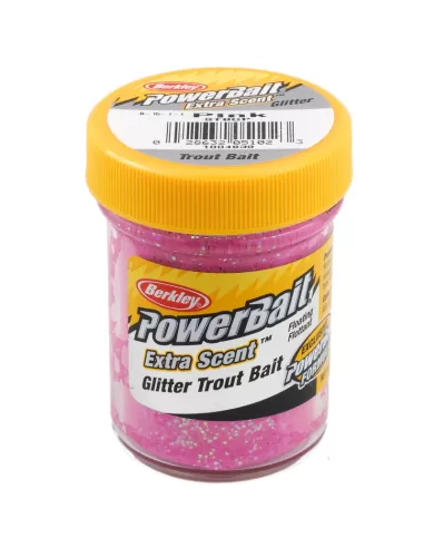 Berkley Powerbait Glitter Trout Bait Pink Pastella per Trote