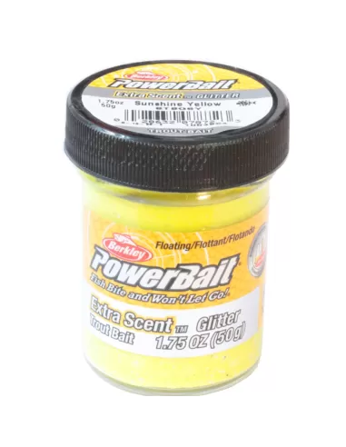 Berkley Powerbait Glitter Trout Bait Sanshine Yellow Batter for Trout