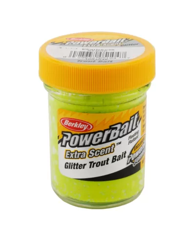 Berkley Powerbait Glitter Trout Bait Chartreuse Pastella per Trote