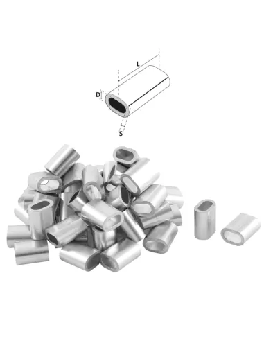 Aluminium tubes for Assembly Cofffe and Palamiti 1000 pcs