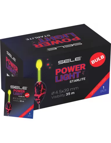 Sele Power Light Starlite da Pesca Gialle con Bulbo 4.5x32 mm 1 pz