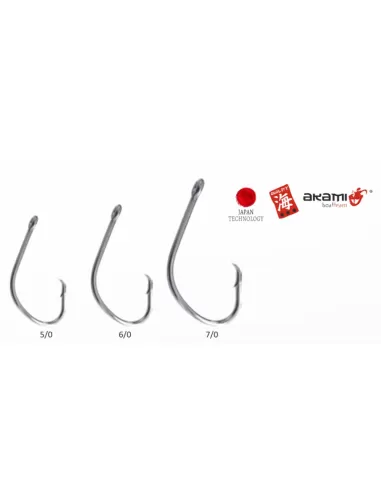 Akami 843 Robust Fishing Hooks with Eyelet