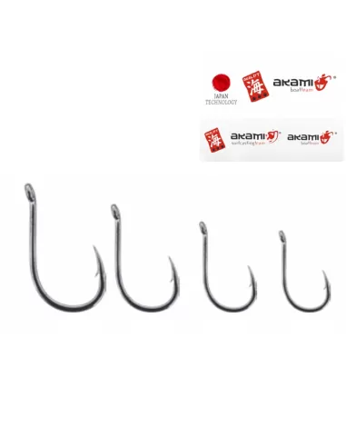 Akami 944 Robust Fishing Hooks with Forged Eyelet