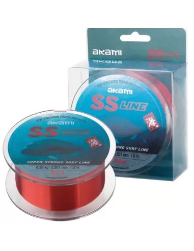 Akami SS Line Lenza da Pesca Rossa 300 mt