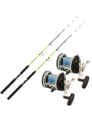 Coastal Trolling Combo 2 Rods 2 Reels and Wire