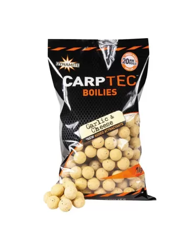 Dynamite Boilies Carptec Garlic Cheese 1 kg-Pescaloccasione