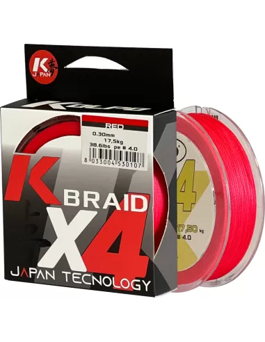 Kolpo Braid Braid Braid Red Coil from 150 meters